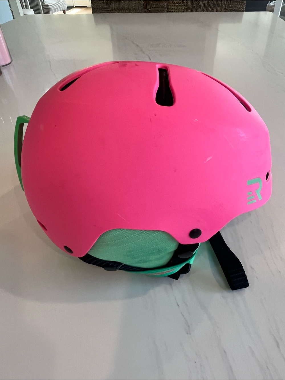 Retrospec Neon Pink Skate/Ski/Snowboard Helmet with Mint Accents - Size XS
